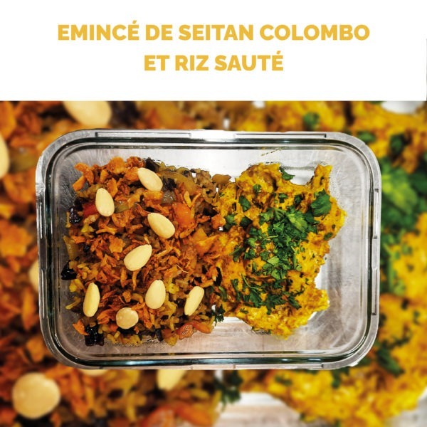 Mercredi—Emincé de seitan Colombo