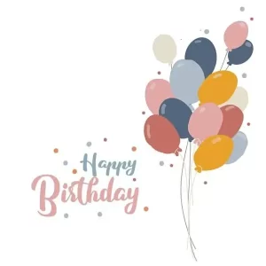 Une carte d'anniversaire
